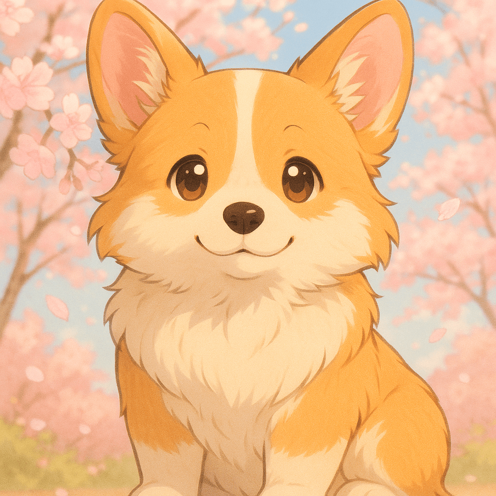 Anime pet portrait example 4