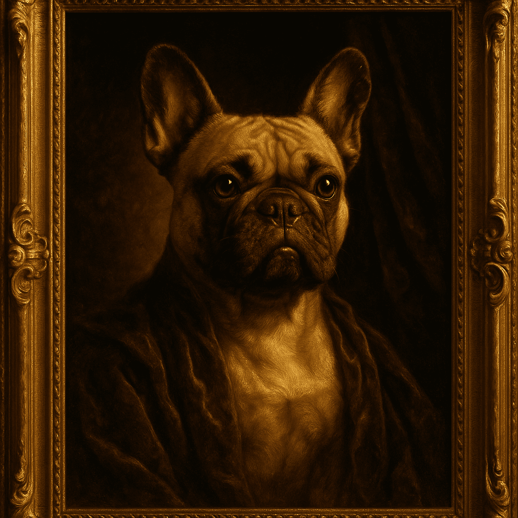 Oil Painting pet portrait example 2