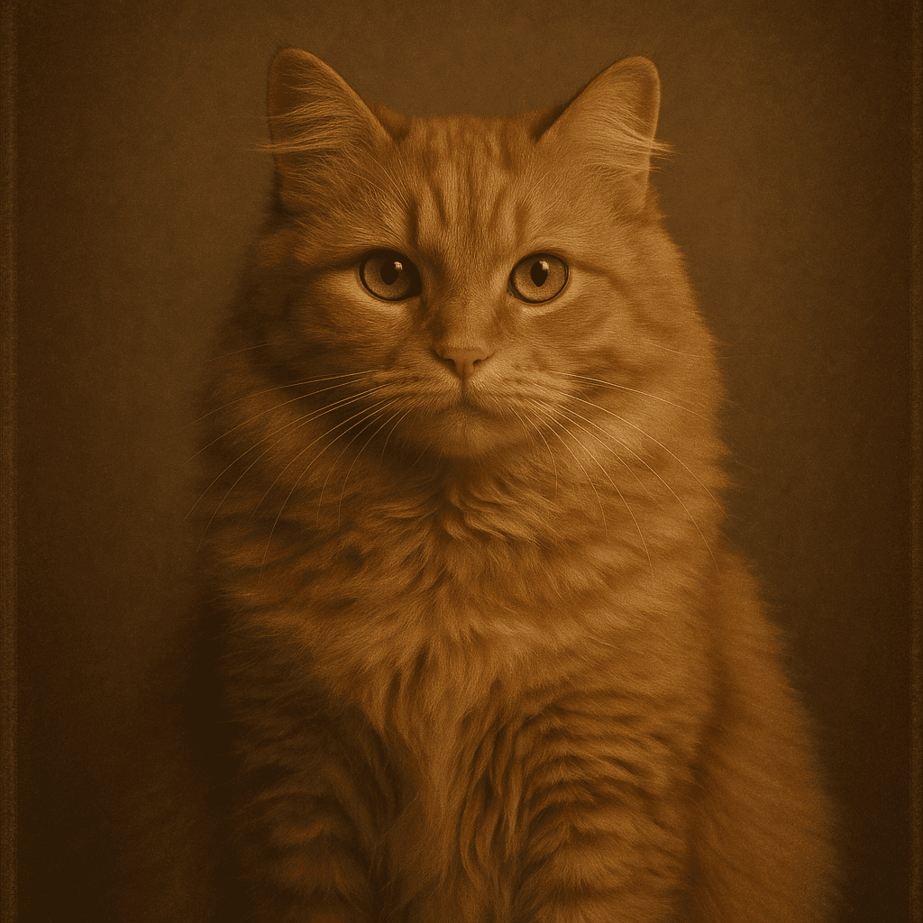 Vintage pet portrait example 3