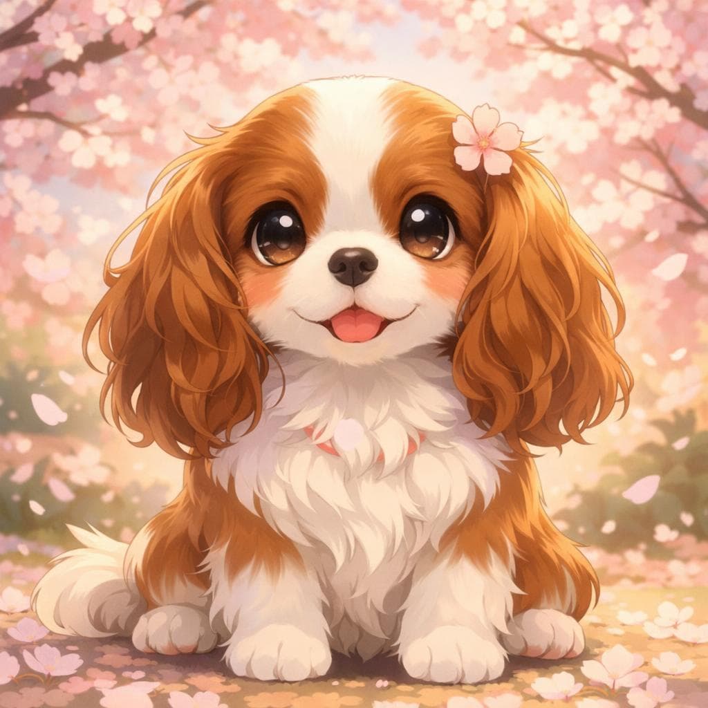 Anime pet portrait style